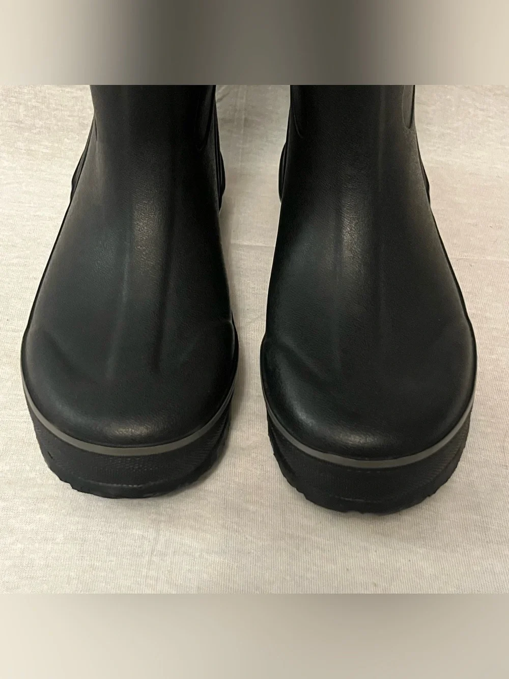 Bogs Black Waterproof Tall Pull-On Rain Boots with Easy Handles